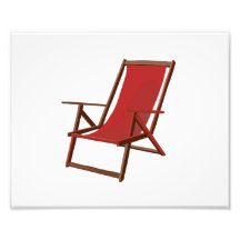 playa roja chair.png de la tela impresiones fotográficas