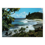 Playa tropical tarjeta
