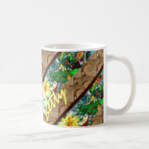 Playa y flores tazas
