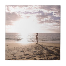 Playa y vida azulejos