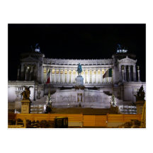 Plaza Venezia en la noche Postal