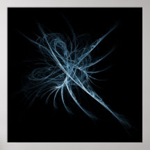 pluma azul espléndida posters