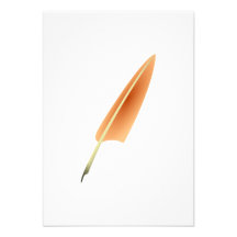 Pluma de canilla de la pluma invitaciones personales 