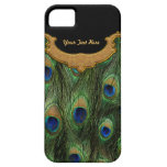 Pluma del pavo real - personalizar iPhone 5 fundas