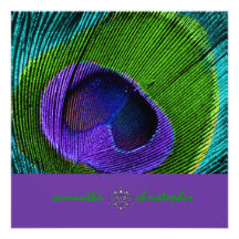 Pluma psicodélica del pavo real de PixDezine Anuncio