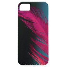 Pluma rosada iPhone 5 Case-Mate cárcasas