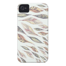 Plumas Case-Mate iPhone 4 Cobertura