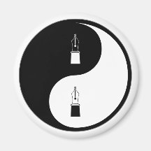 Plumas de Yin Yang Imán