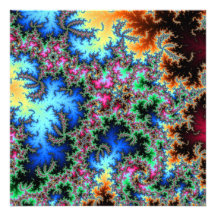 Plumas del pavo real - diseño del fractal impresiones fotograficas