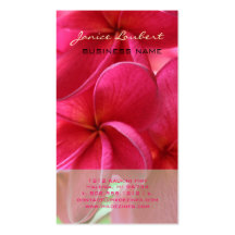 Plumeria rosado de PixDezines Hawaii Tarjetas Personales