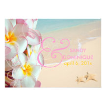 Plumeria rosado de PixDezines+remolinos/boda tropi Anuncios Personalizados