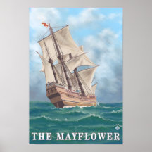 Plymouth, MassachusettsView del Mayflower Poster