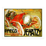 Pneus cansa el poster de Bruselas de la carrera de Tarjetas Postales