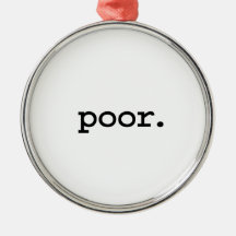 pobre ornamento de navidad