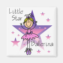 Poca bailarina de la estrella - pelo rubio imán