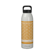 Poca botella de agua de la hoja - melón