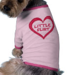 Poca ropa del mascota del ligón camisetas de perro