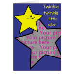 Poca tarjeta de la foto de la estrella