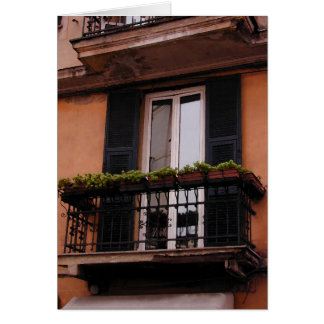 Poca tarjeta del balcón