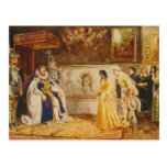 Pocahontas en la corte de rey James por Rummels Postal