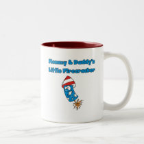 Pocas camisetas del petardo de la mamá y del papá tazas