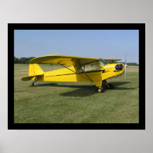 Poco aeroplano amarillo impresiones