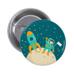 Poco astronaute en la luna pins