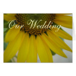 Poco boda del girasol tarjetas