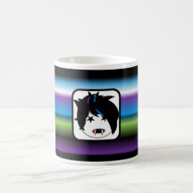 Poco café del chica del vampiro de Emo - taza