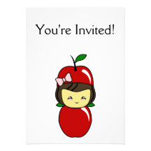 Poco chica de Kawaii Apple Comunicados