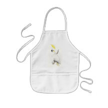 Poco Cockatoo Azufre-Con cresta de Edward Lear Delantal