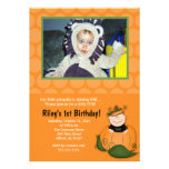 Poco cumpleaños de la foto de Halloween 5x7 de la  Comunicado