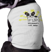 Poco dogo francés de la estrella camisetas mascota
