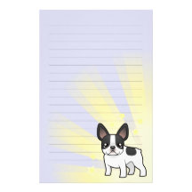 Poco dogo francés de la estrella papelería personalizada