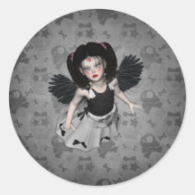 Poco pegatina del ángel del gótico