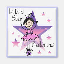 Poco pelo Bailarina-Negro de la estrella Imán De Frigorifico