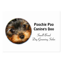 Poco profesional del Groomer del perro de la raza  Tarjeta Personal