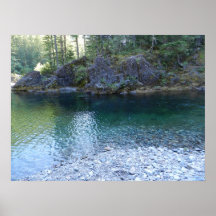 Poco río de North Fork Santiam Posters