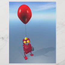 Poco robot rojo 1 del cumpleaños tarjetón