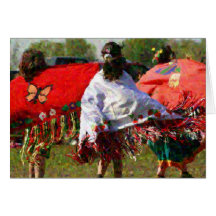 Pocos bailarines del mantón tarjetón