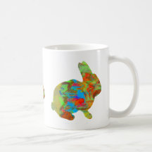 Pocos conejitos de la miel taza de café