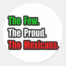 Pocos mexicanos orgullosos pegatinas  