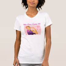 Podemos curarlo vintage del cáncer de pecho camiseta