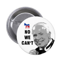 Podemos sí - ningún no podemos botón Anti-McCain Pins