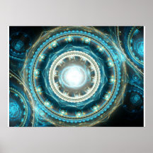 Poder de eones - ilustraciones del fractal poster