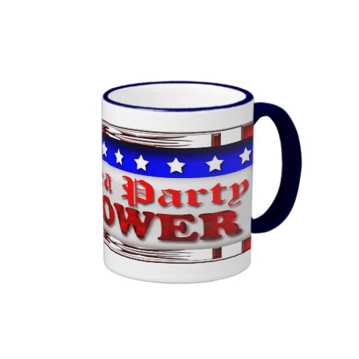 Poder de la fiesta del té taza de café