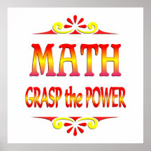 Poder de la matemáticas poster