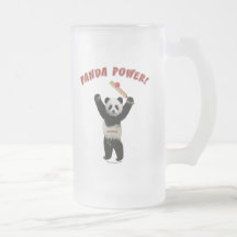 Poder de la panda del grillo tazas de café