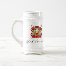 Poder rubio Stein del chica del chica del animado  Taza De Café