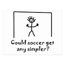 Podía el fútbol conseguir más simple postales